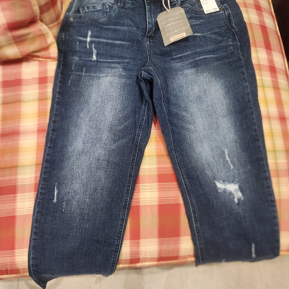 Democracy Blue Vintage Slim Straight Jeans
